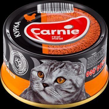 Паштет Carnie с курицей для взрослых кошек, 90 г 2354 фото