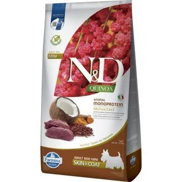 Сухой корм Farmina N&D QUINOA VENISON & COCONUT SKIN & COAT ADULT MINI с олениной для кожи и шерсти мелких собак, 7 кг 3162 фото