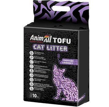 Соєвий наповнювач AnimAll Tofu Lavender лаванда для котів, 10 л (4,66 кг) 1498 фото