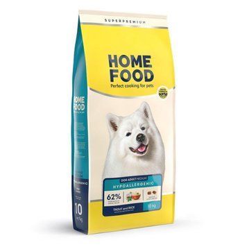 Сухой корм Home Food Medium гипоаллергенный с форелью и рисом для средних пород собак, 10 кг 2464 фото