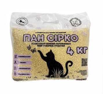 Наполнитель соевый, кукурузный ПАН СИРКО гипоаллергенный для котов, 4 кг 2634 фото