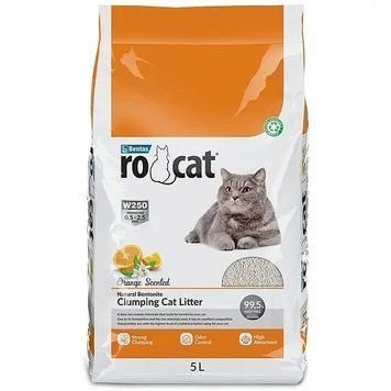 Бентонітовий наповнювач Ro cat Orange апельсин для котів, 5 л 2416 фото