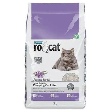 Бентонитовый наполнитель Ro cat Lavander лаванда для кошек, 5 л 2417 фото
