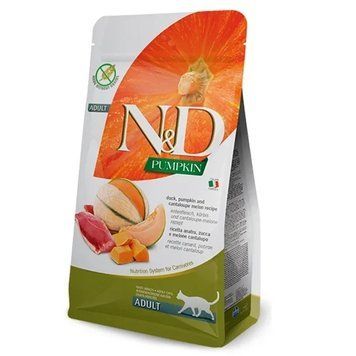 Сухой корм Farmina N&D Grain Free PUMPKIN DUCK & MELON ADULT с уткой для взрослых котов, 5 кг 3085 фото